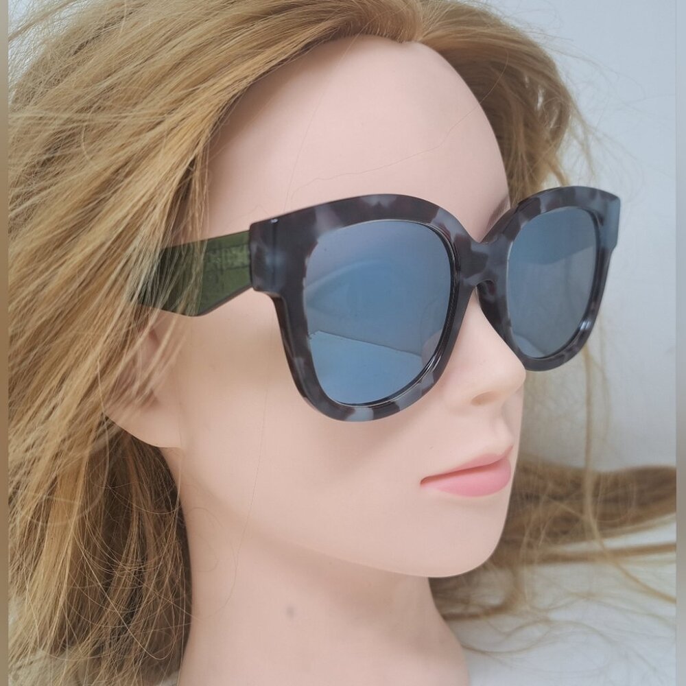 Christian Dior Sunglasses Mirror Green Tortoise Square Very Dior1 N 51-21-150 - Picture 3 of 16